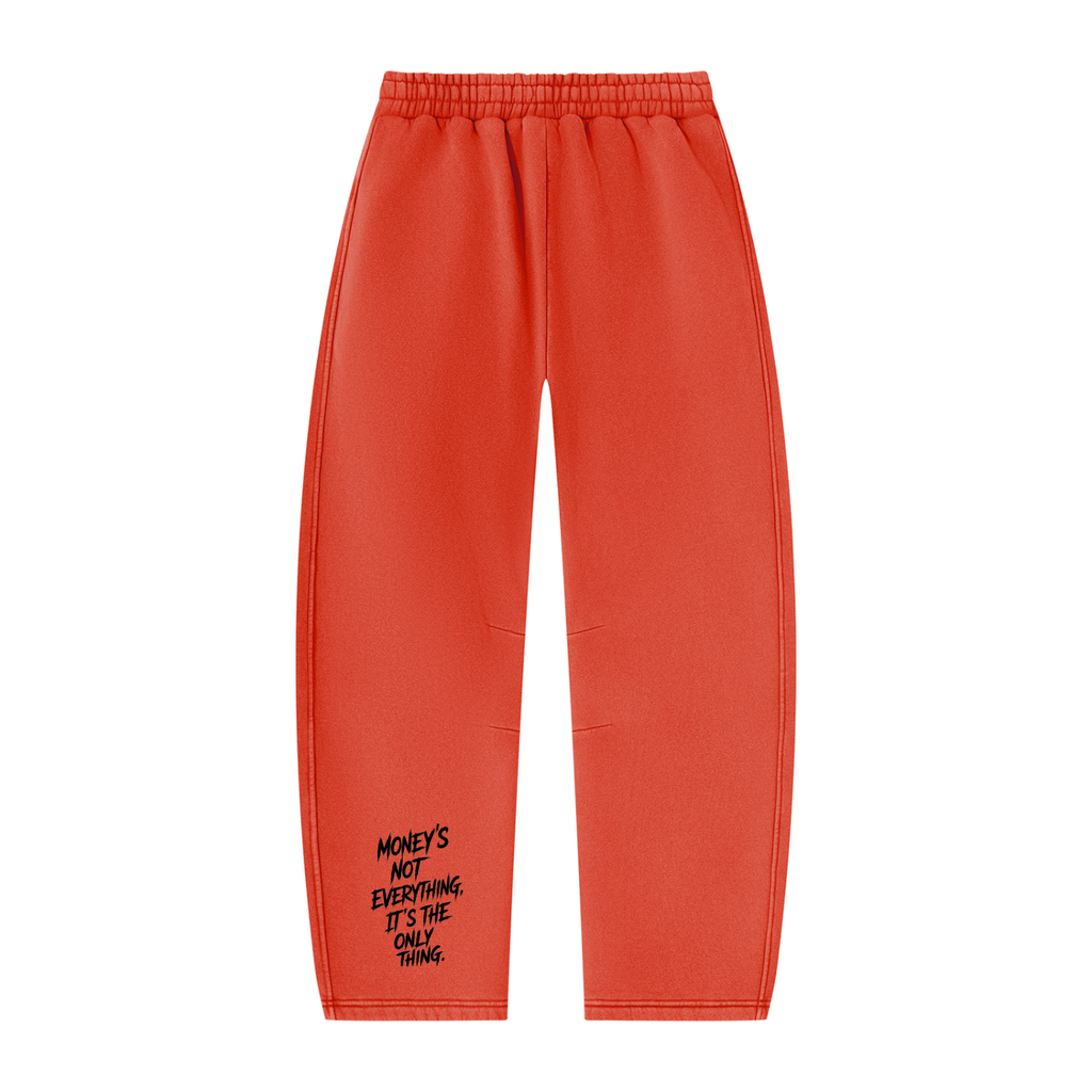 Unisex Vintage Wash Barrel Leg Fleece Sweatpants