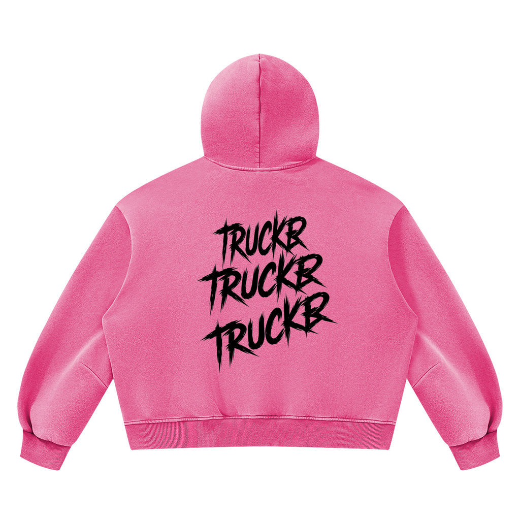 Unisex Vintage Wash Boxy Fleece Hoodie