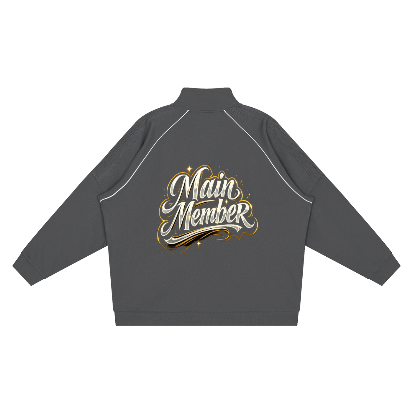 Reflection Striped Raglan Sleeve  Jacket