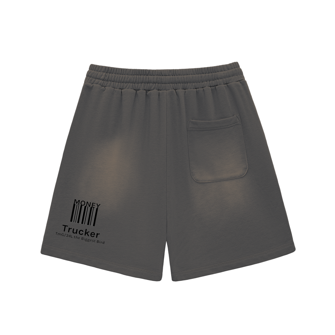 Sun Fade Raw Edge Cotton Shorts