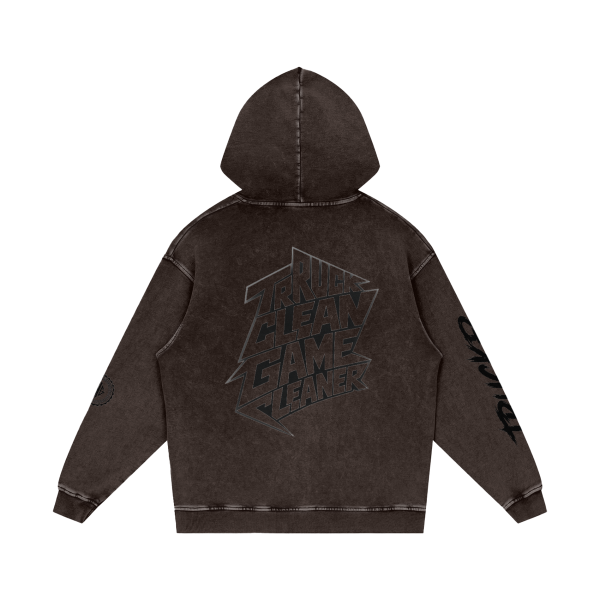 Snow Washed Loose Cotton Hoodie
