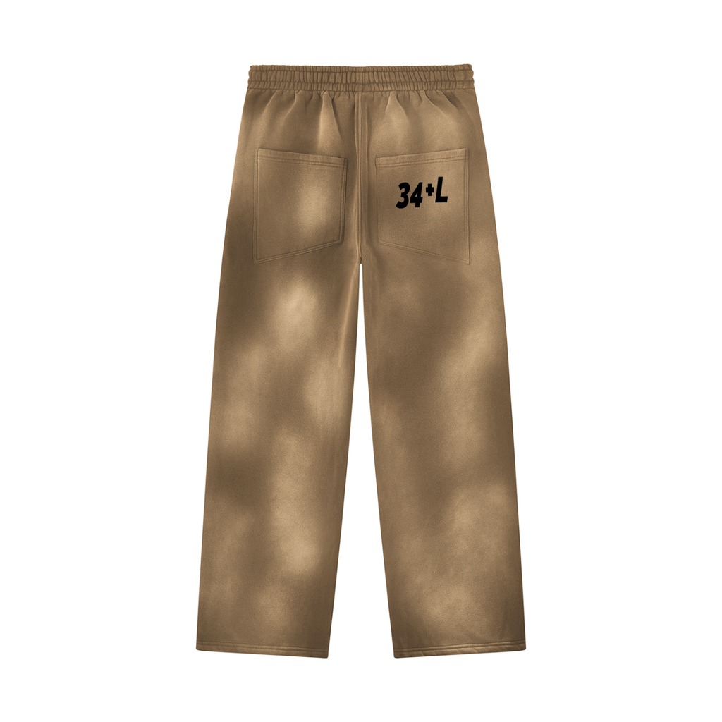 Unisex Sunfade Wide Leg Fleece Sweatpants
