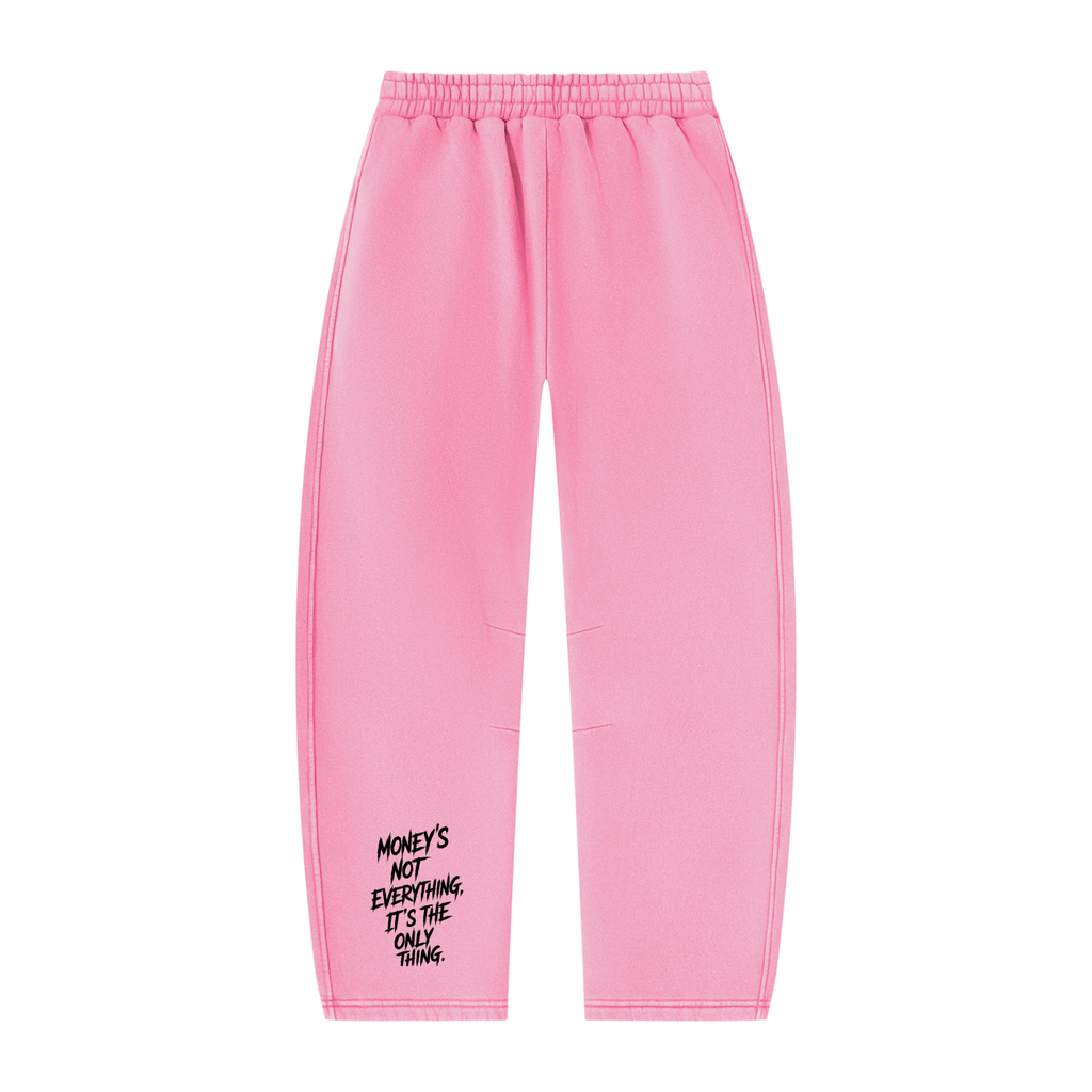 Unisex Vintage Wash Barrel Leg Fleece Sweatpants