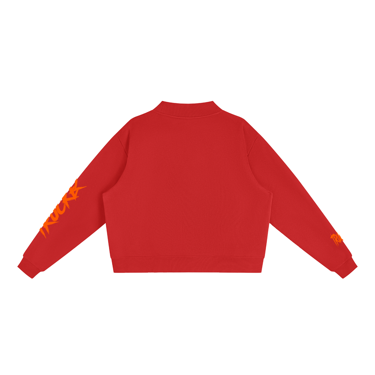 Essential Fleece Mock-Neck Crew Sweatshirt