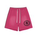 Sun Fade Raw Edge Cotton Shorts