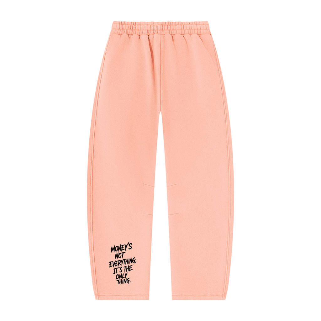 Unisex Vintage Wash Barrel Leg Fleece Sweatpants