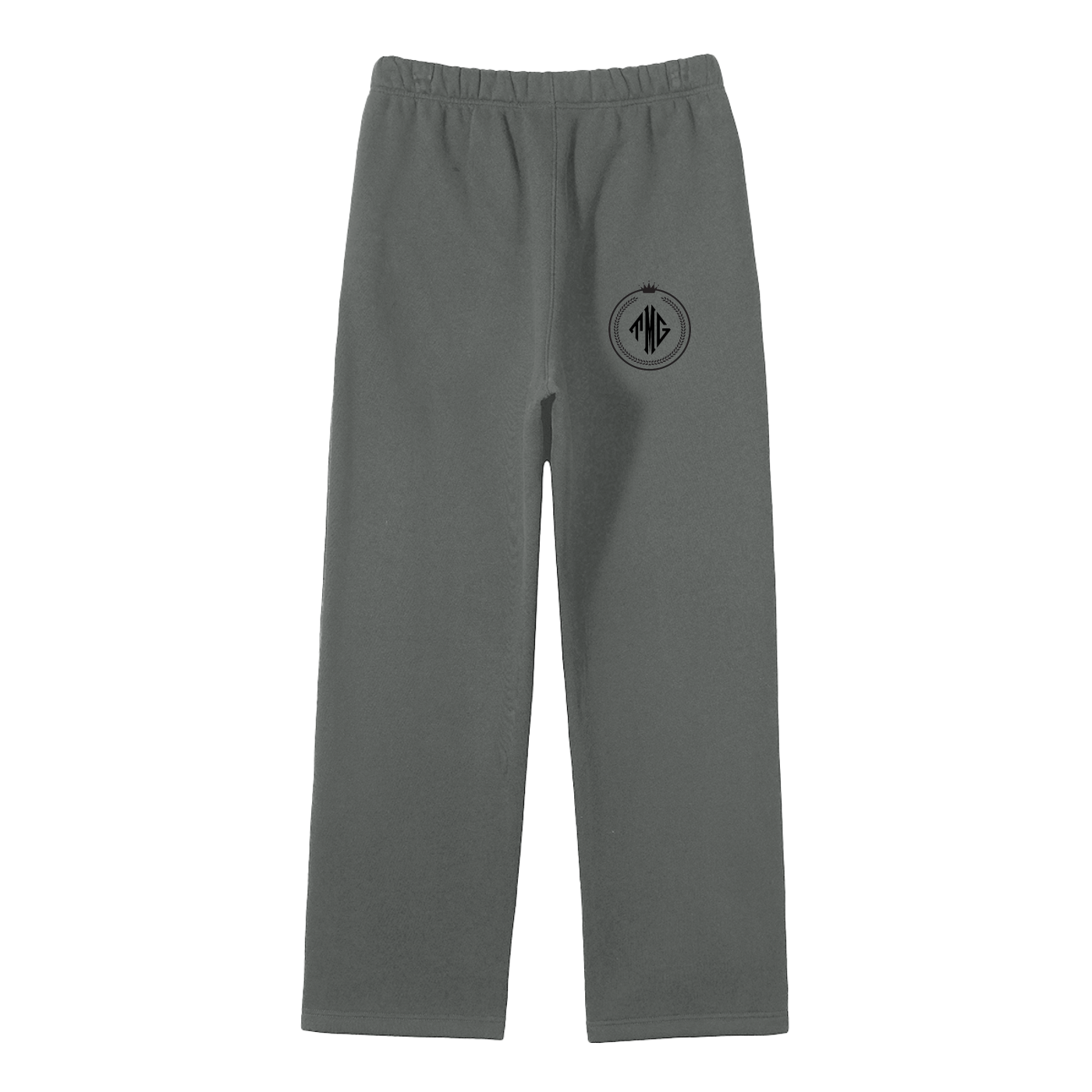 Unisex Solid Color Fleece Straight Leg Pants
