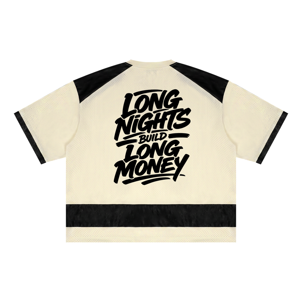 Unisex Raglan Sleeve Mesh Boxy T-Shirt