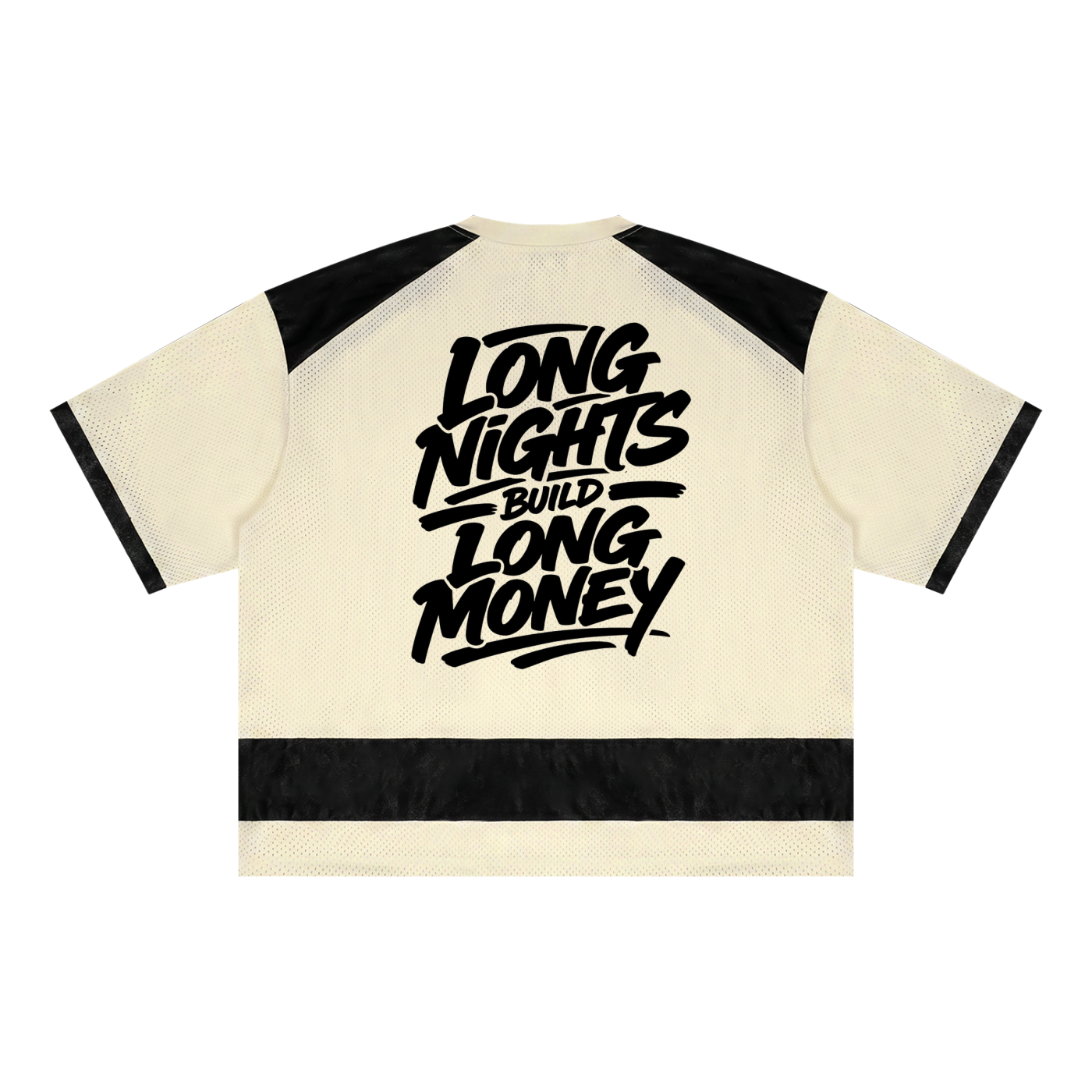 Unisex Raglan Sleeve Mesh Boxy T-Shirt