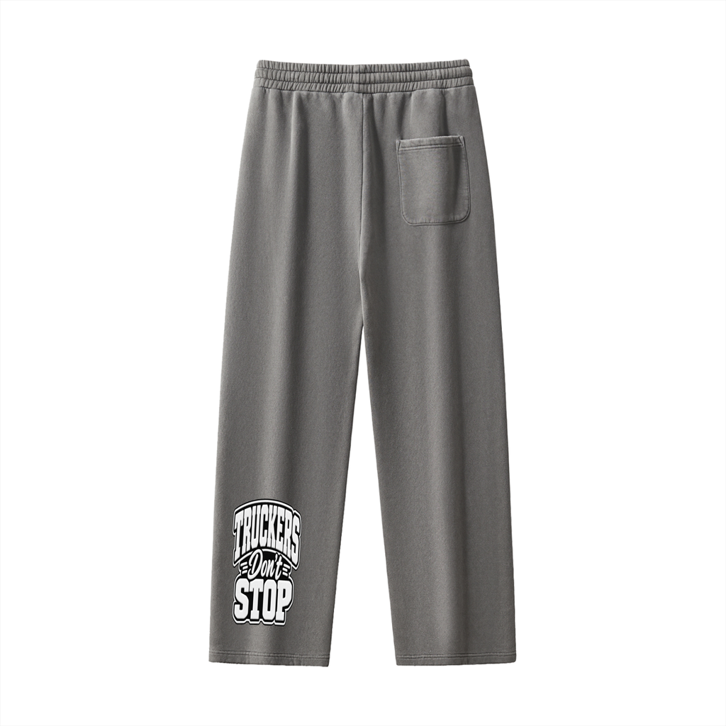 Frayed Enzyme Washed Fleece Sweatpants
