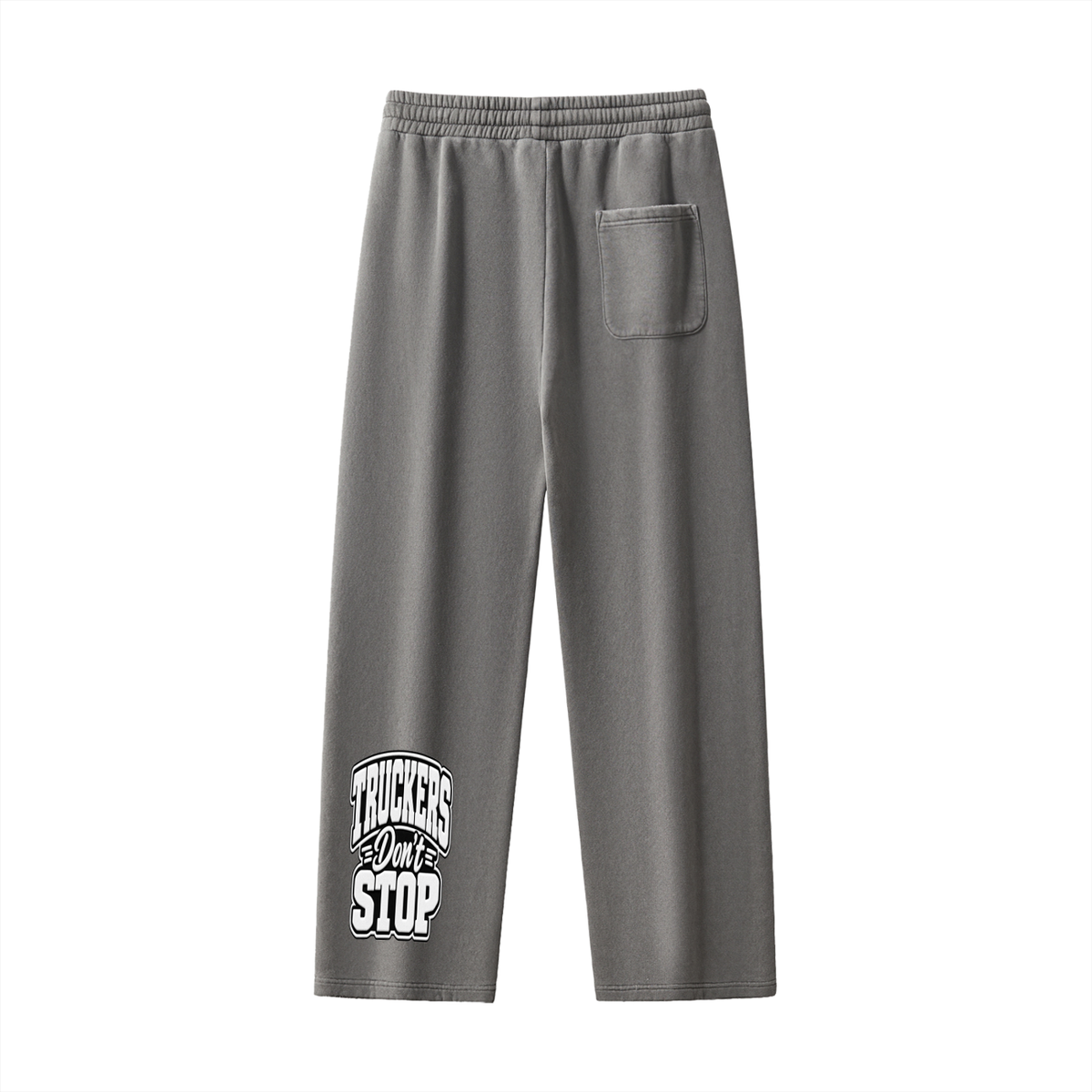 Frayed Enzyme Washed Fleece Sweatpants