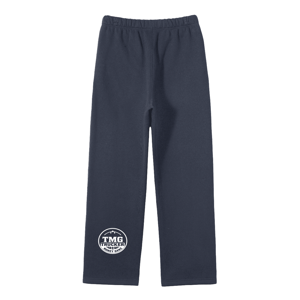 Unisex Solid Color Fleece Straight Leg Pants