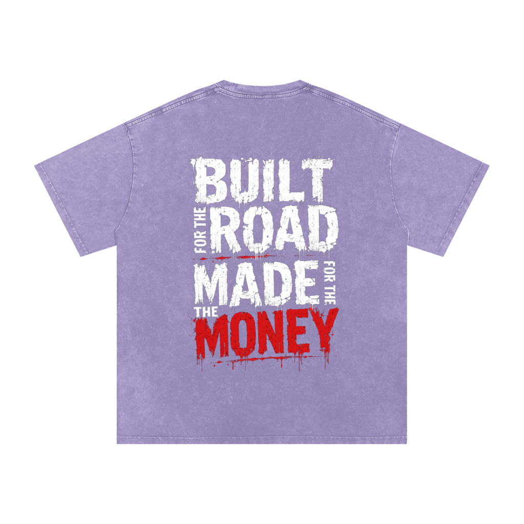 Snow Washed Oversized Cotton T-Shirt