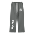 Unisex Solid Color Fleece Straight Leg Pants