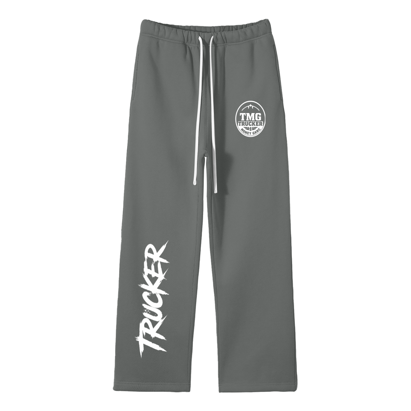 Unisex Solid Color Fleece Straight Leg Pants