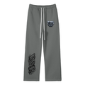 Unisex Solid Color Fleece Straight Leg Pants
