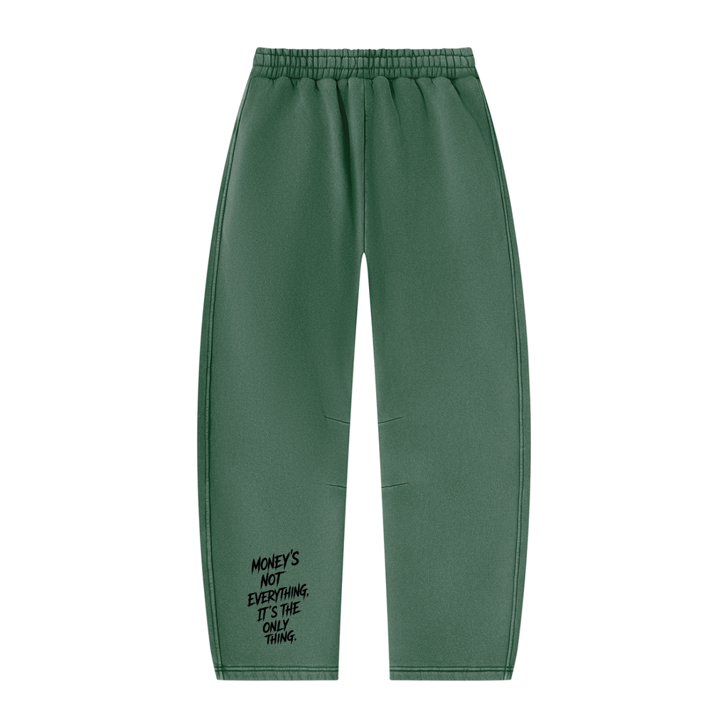 Unisex Vintage Wash Barrel Leg Fleece Sweatpants