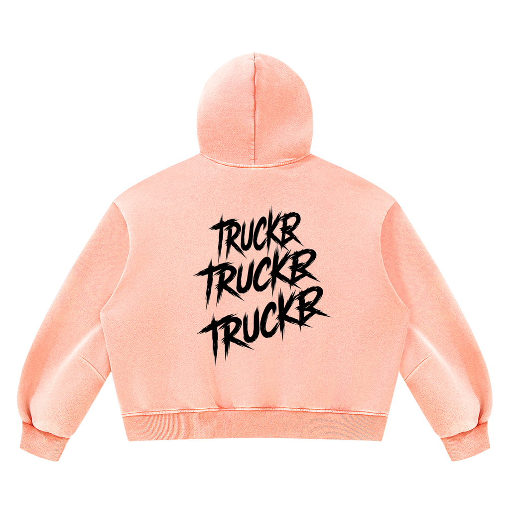 Unisex Vintage Wash Boxy Fleece Hoodie