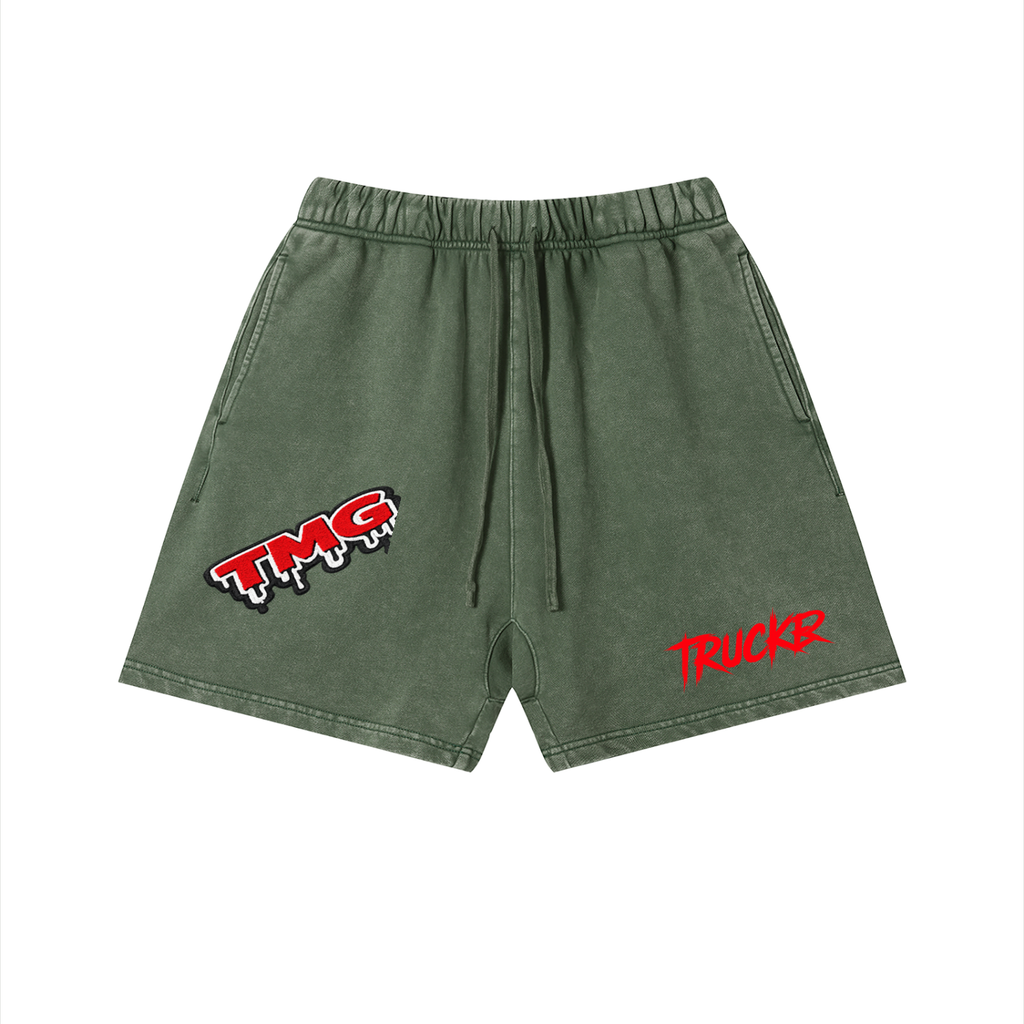 Unisex Vintage Wash Cotton Shorts
