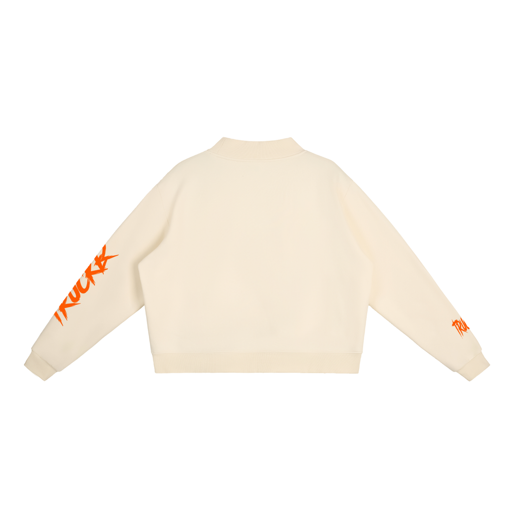 Essential Fleece Mock-Neck Crew Sweatshirt