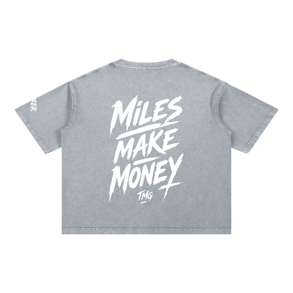 Mineral Wash Boxy Cotton T-Shirt