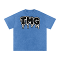 Snow Washed Oversized Cotton T-Shirt