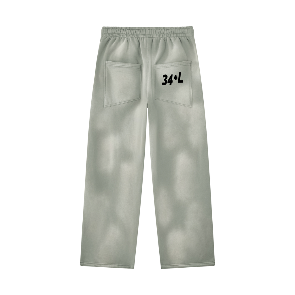 Unisex Sunfade Wide Leg Fleece Sweatpants
