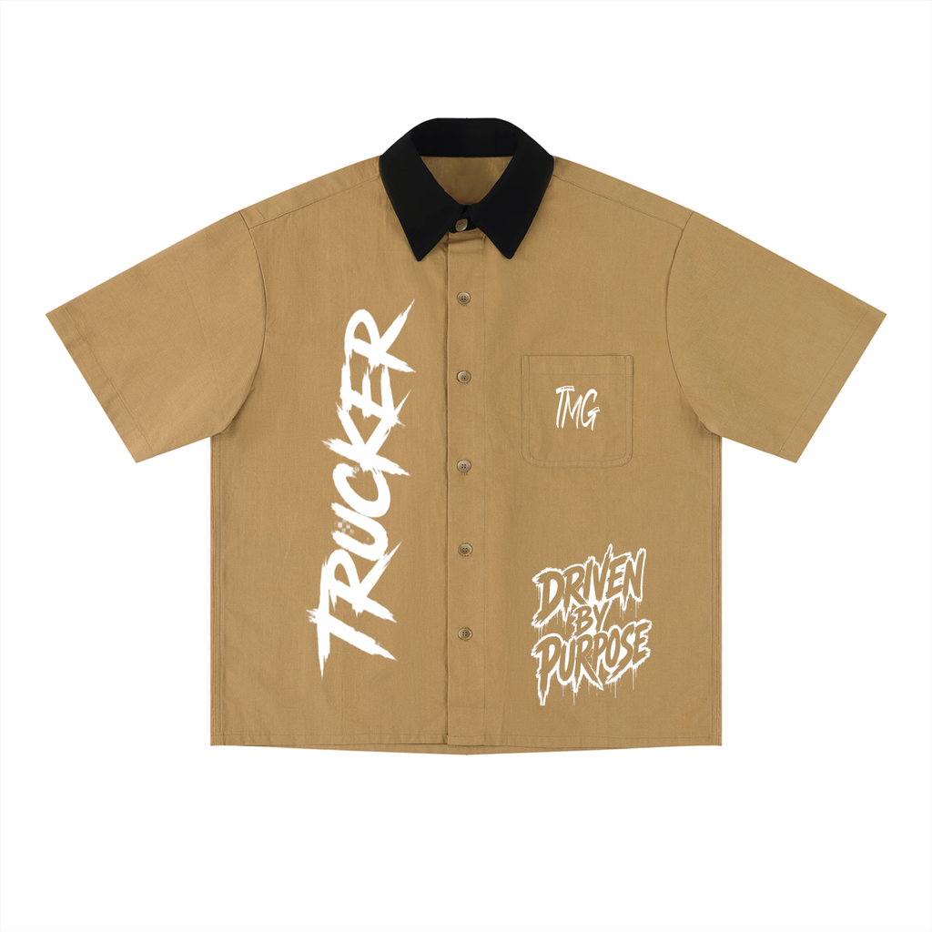Unisex Color Block Short Sleeve Shirt