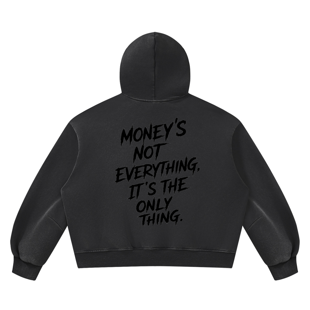 Unisex Vintage Wash Boxy Fleece Hoodie