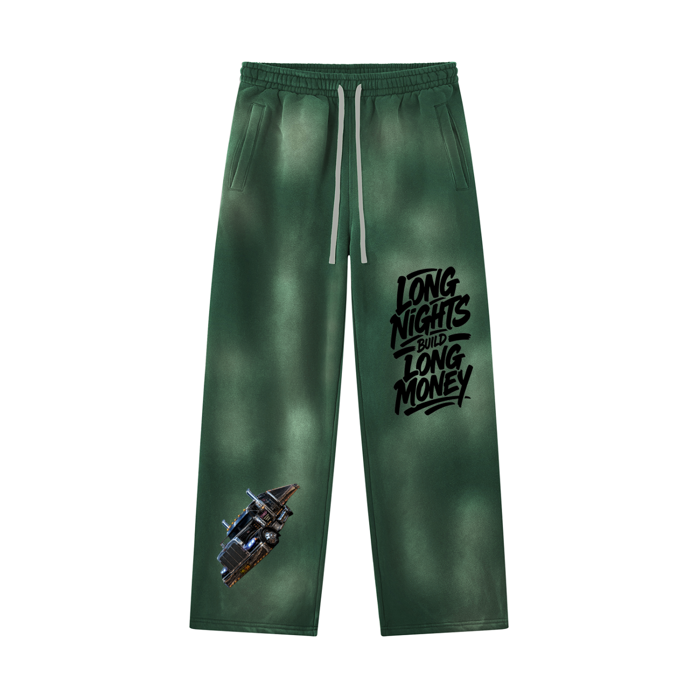 Unisex Sunfade Wide Leg Fleece Sweatpants
