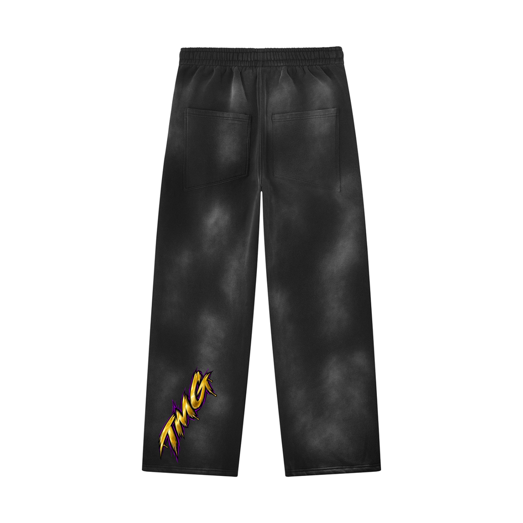 Unisex Sunfade Wide Leg Fleece Sweatpants