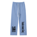 Unisex Solid Color Fleece Straight Leg Pants