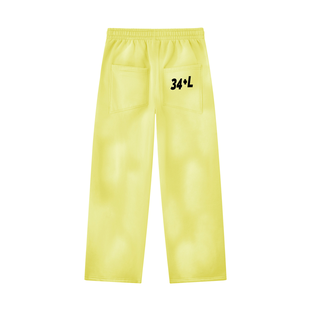Unisex Sunfade Wide Leg Fleece Sweatpants
