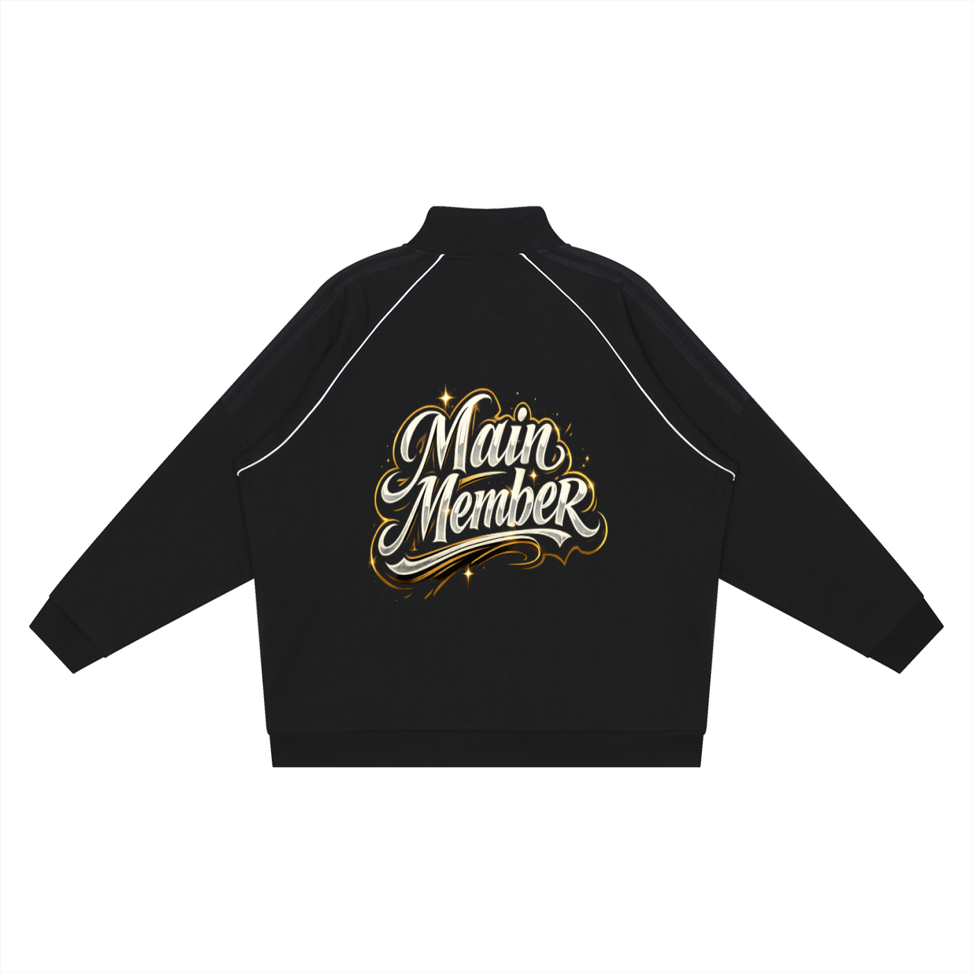 Reflection Striped Raglan Sleeve  Jacket