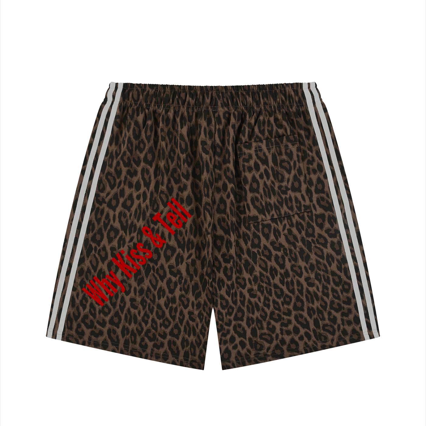 Unisex Heavyweight Leopard Drawstring Shorts