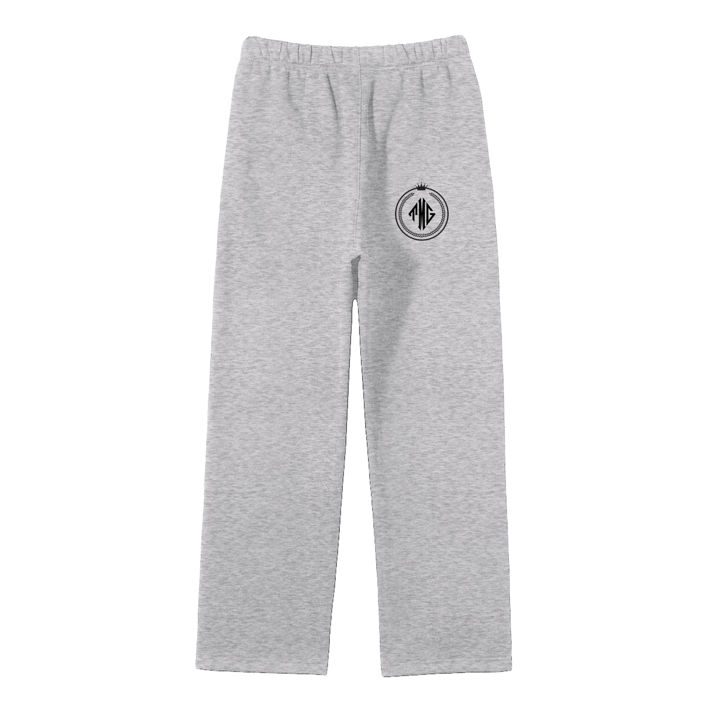 Unisex Solid Color Fleece Straight Leg Pants