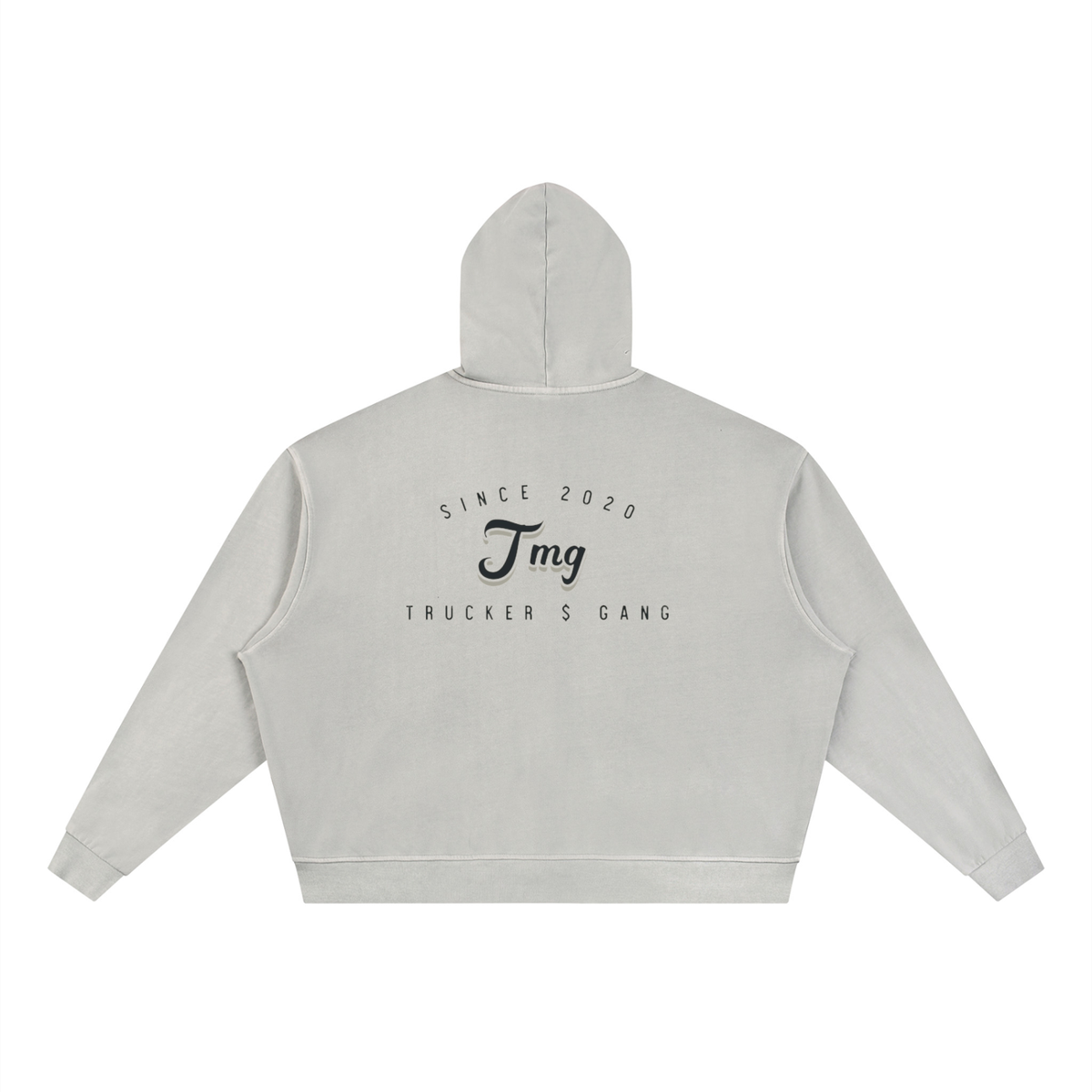 Unisex Vintage Wash Full Zip Boxy Hoodie
