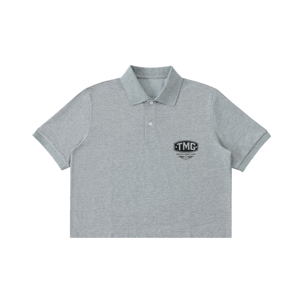 Essential Cropped Polo Shirt