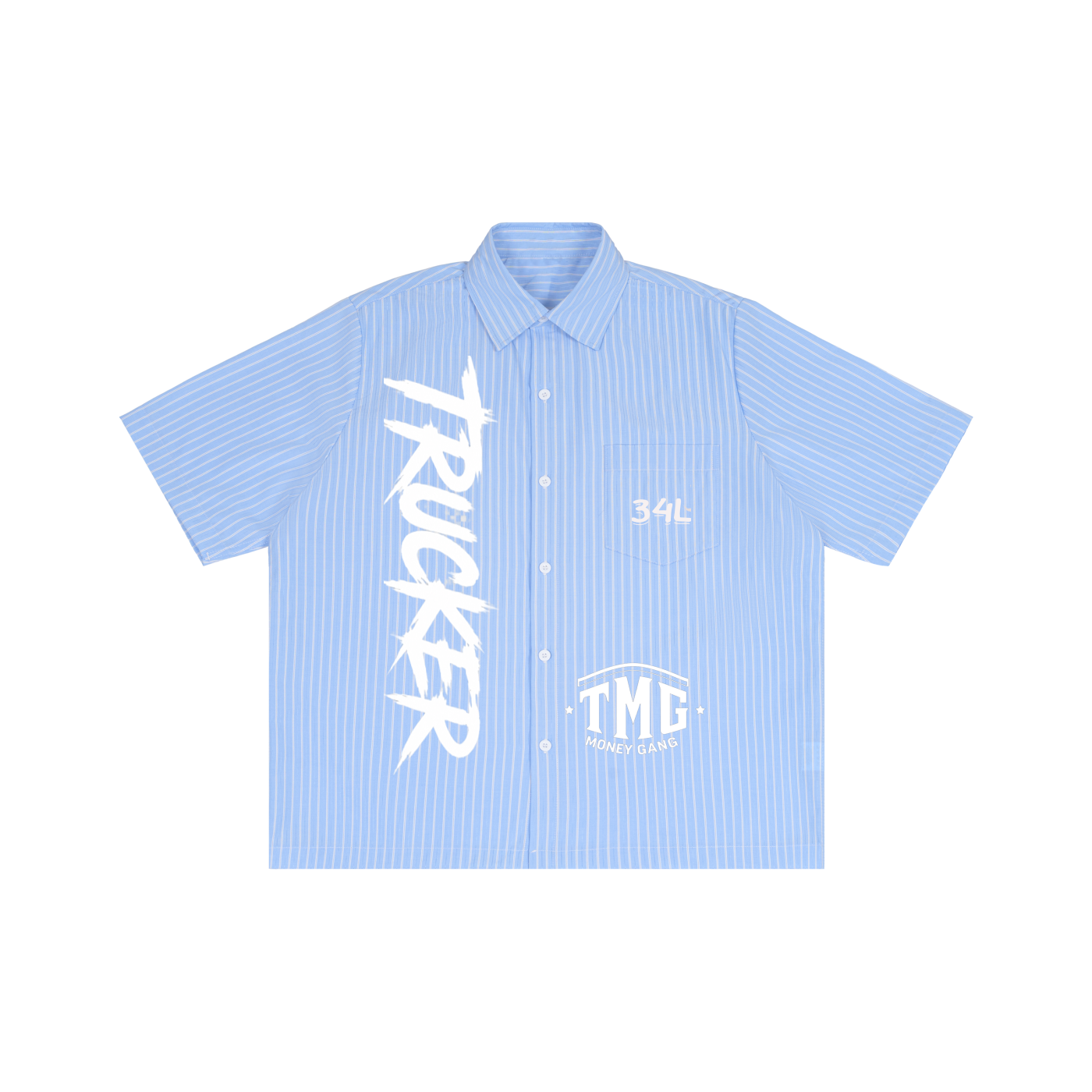 Striped Boxy Short Sleeve Shirt