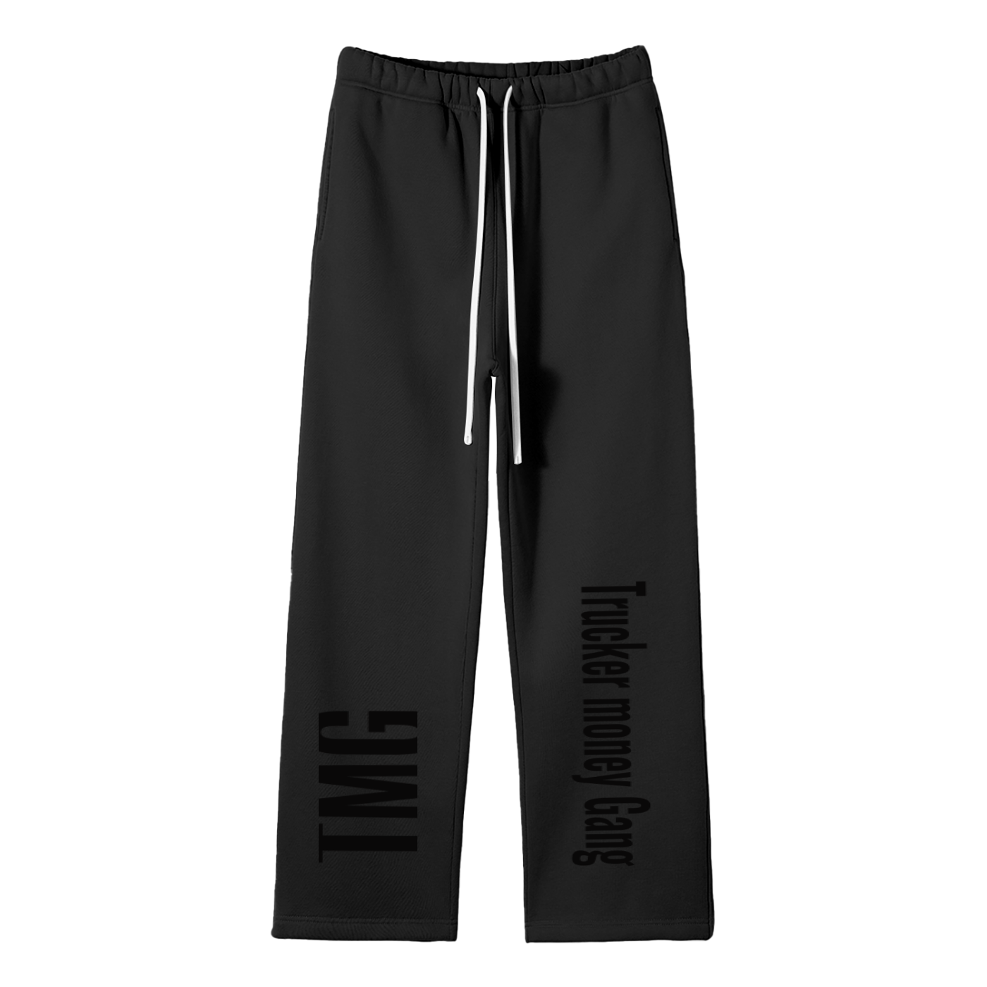 Unisex Solid Color Fleece Straight Leg Pants