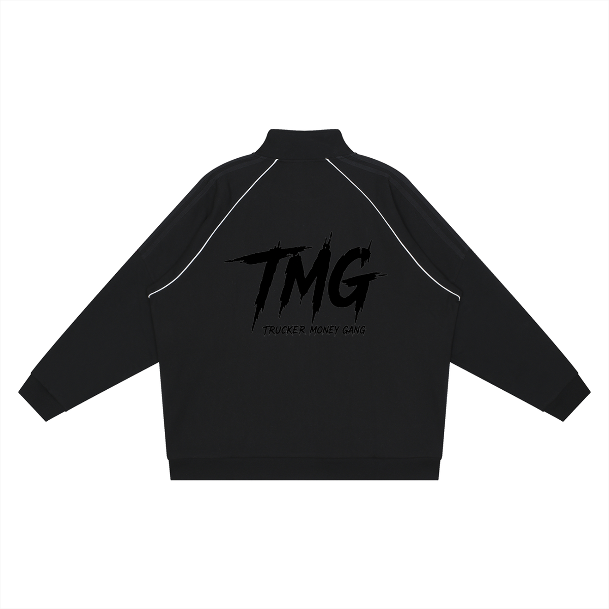 Reflection Striped Raglan Sleeve  Jacket