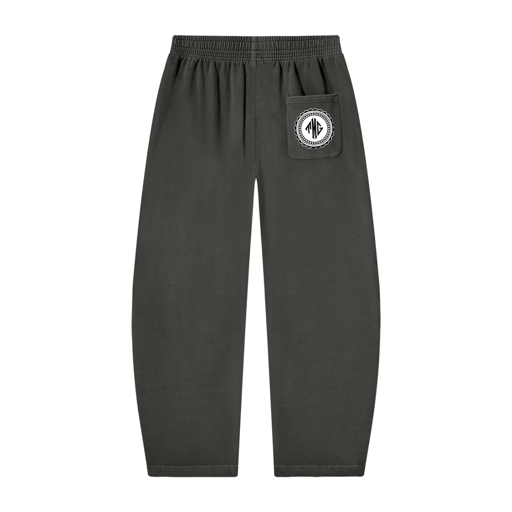 Unisex Vintage Washed Barrel Leg Sweatpants