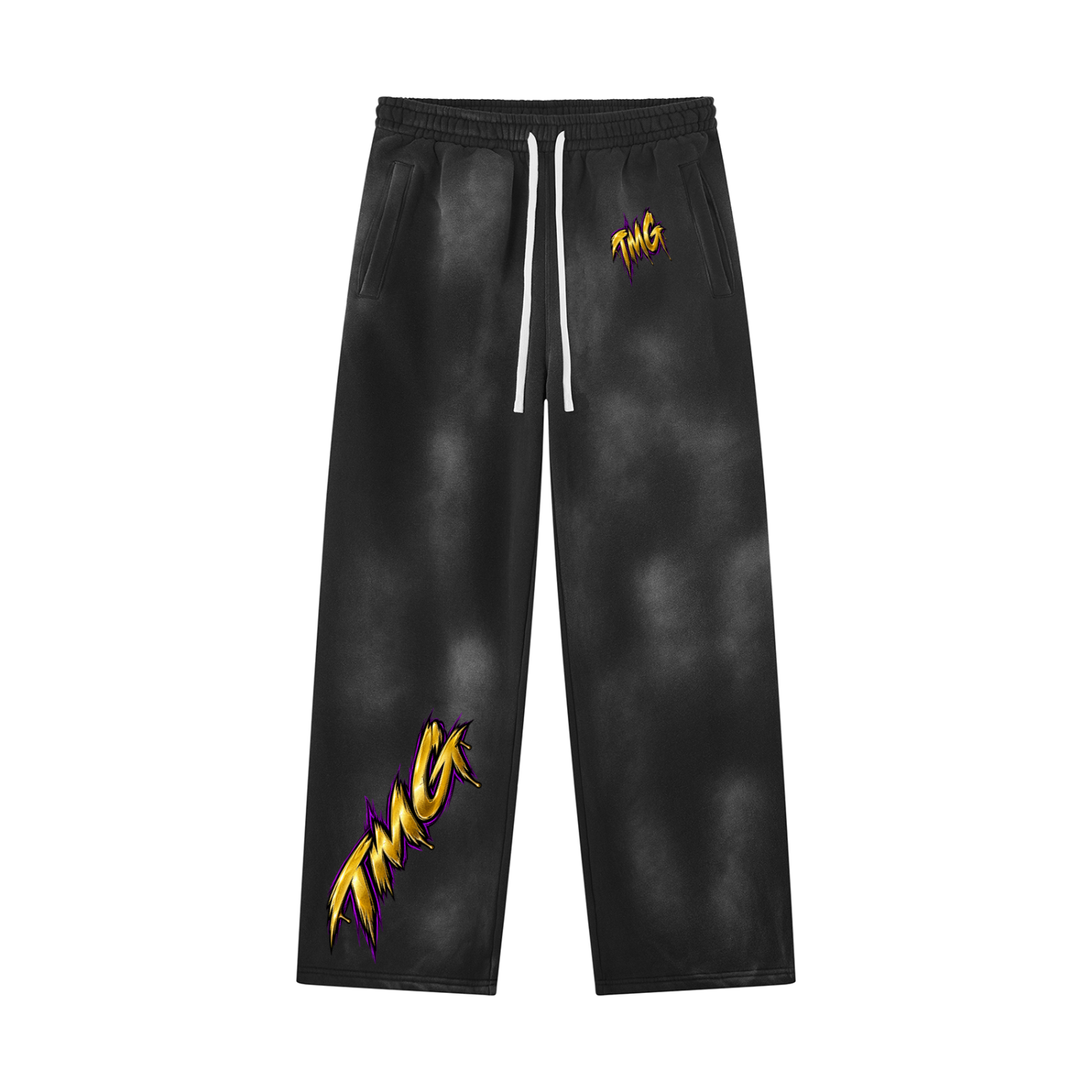 Unisex Sunfade Wide Leg Fleece Sweatpants