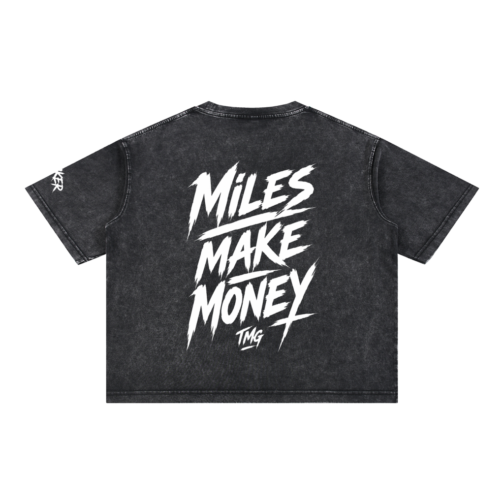 Mineral Wash Boxy Cotton T-Shirt