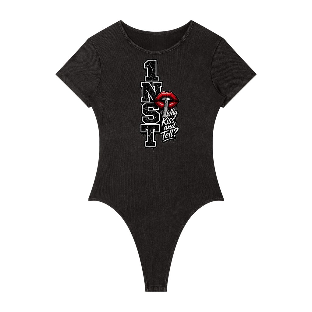 Women's Mineral Wash Crewneck Bodysuit