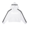 Contrast Side Stripe Cropped Hoodie