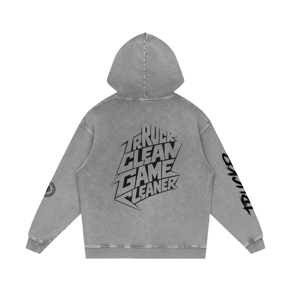 Snow Washed Loose Cotton Hoodie