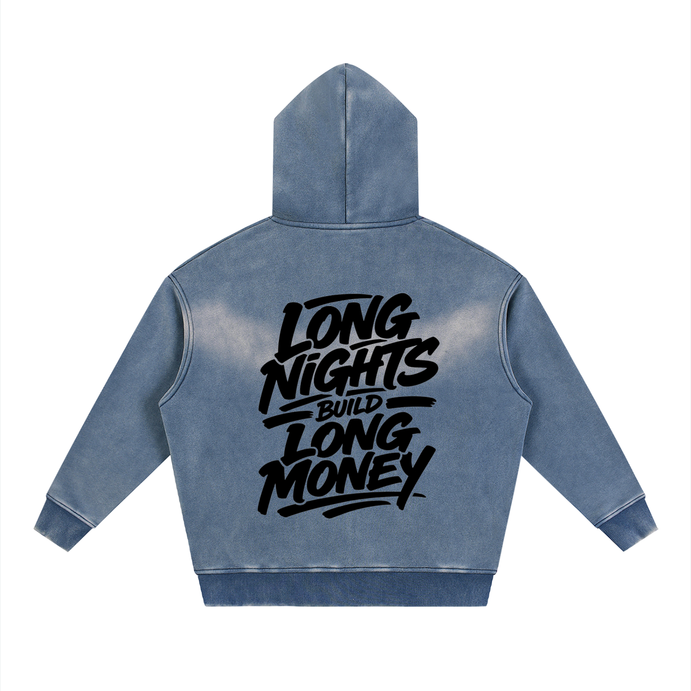 Sunfade Two-way Zipper Boxy Fleece Hoodie